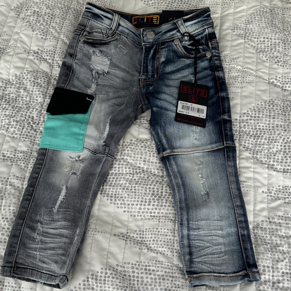 Elite Premium Denim Toddler Boy’s Skinny Jeans NWT